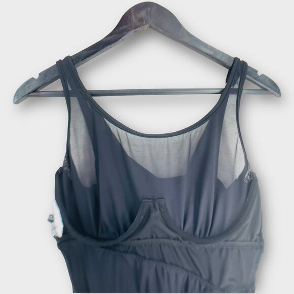 Miraclesuit  Azura Sheer Panel Rouching Underwire Slimming One Piece Swimsuit 10 - Picture 9 of 15